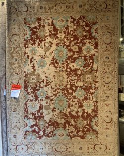 Transitional Power Loom Wool Rug
