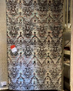 Hand Knotted Sari Silk Rug