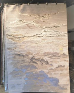 Modern Abstract Iridescent Power Loom Rug *