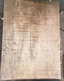 Modern Textured Abstract Distressed Power Loom Rug *