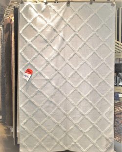 Contemporary Diamond Trellis Wool Rug