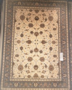 Decorative Traditional Floral Machine-Made Rug