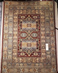 Traditional Kazak Design Machine-Made Rug
