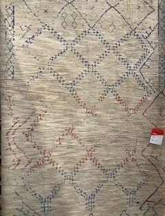 6'4" x 9'1" India, Gabbeh Design, Handknotted Wool